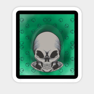 Alien Skull Sticker